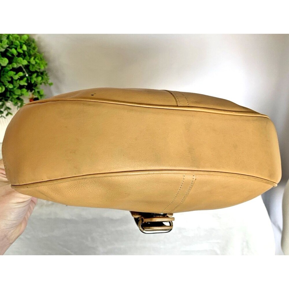 Coach Vintage Hamptons Leather Buckle Hobo Shoulder Bag 7548 Camel Tan - Picture 13 of 16
